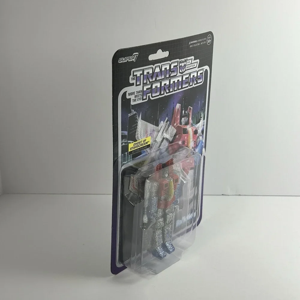 Transformers Ghost of Starscream ReAction Figure Super7 Glitter Decepticon NIP